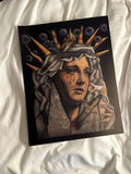 Crying Mary art print